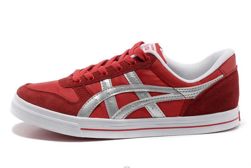 Chaussure Asics Aaron Rouge Homme Pas Cher